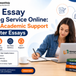 Free essay writing service online banner with expert academic support.