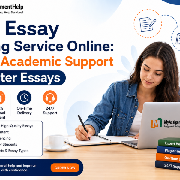 Free essay writing service online banner with expert academic support.