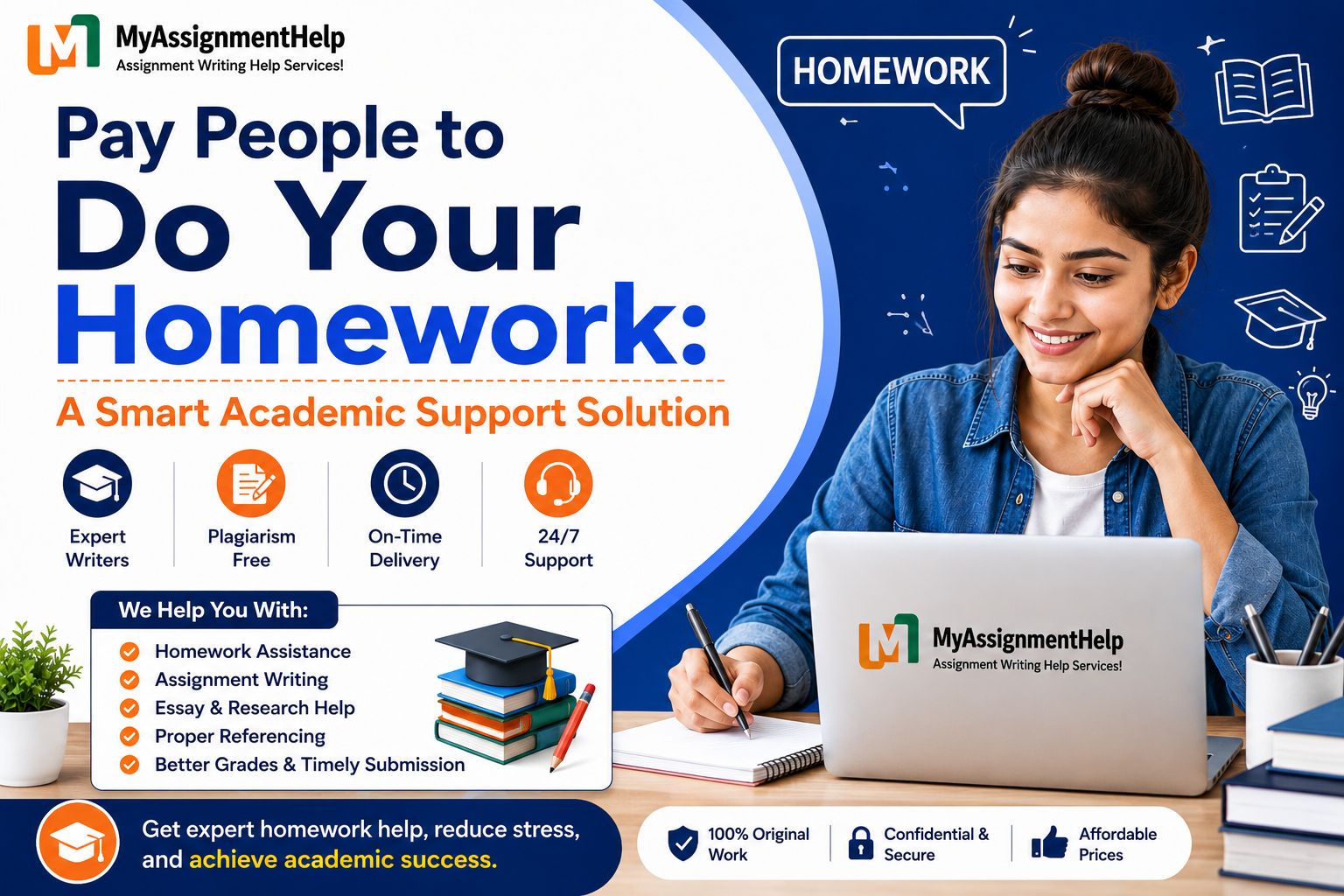Pay People to Do Your Homework – MyAssignmentHelp academic support banner with expert homework assistance.