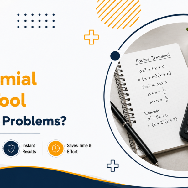 Factor trinomial calculator tool for simplifying algebra problems.