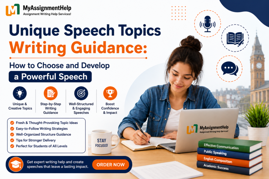 Unique speech topics writing guidance for students.