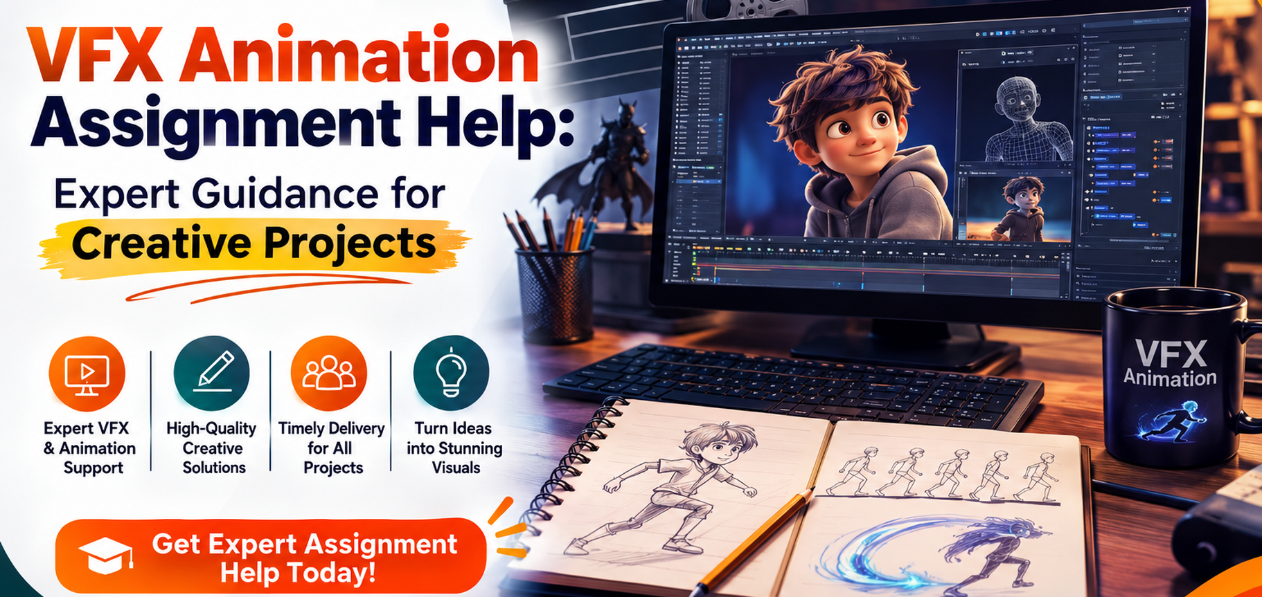 VFX Animation Assignment Help with expert creative project guidance.