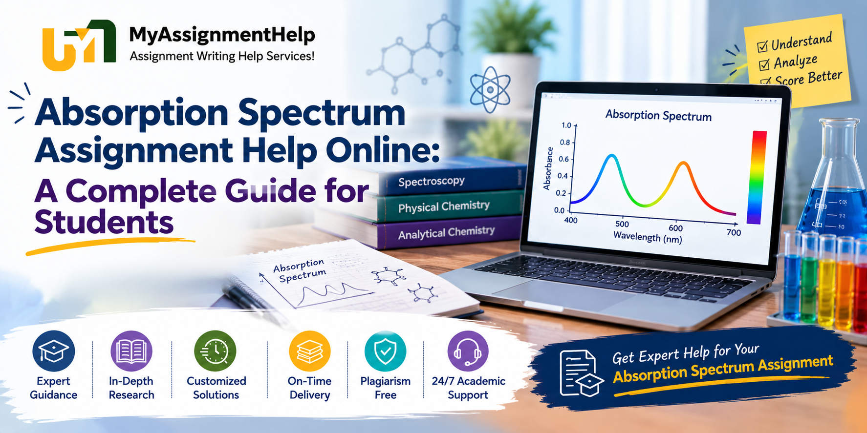 Absorption spectrum assignment help online for students.