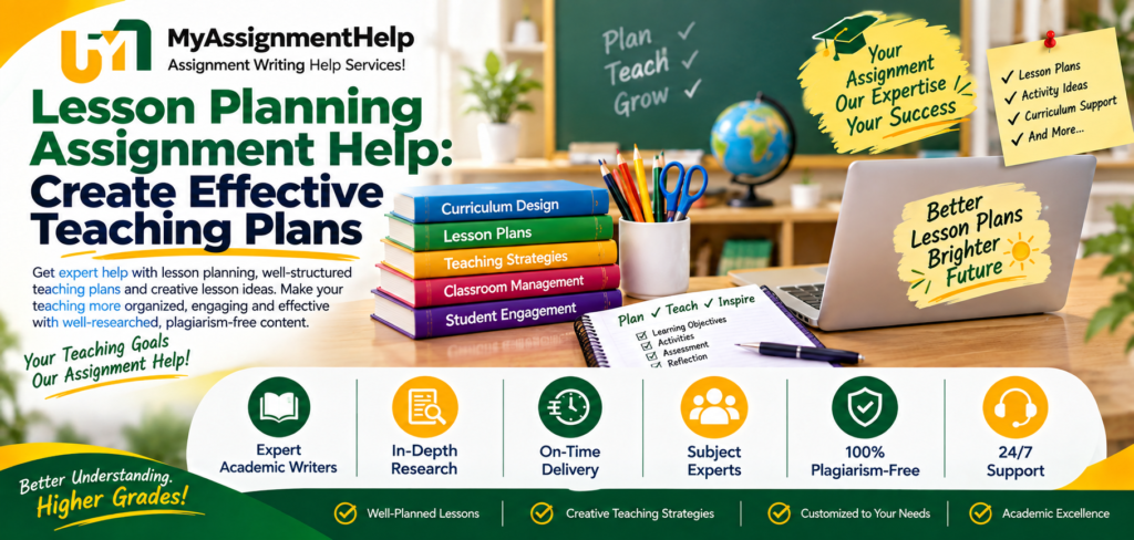Lesson Planning Assignment Help for Effective Teaching Plans.