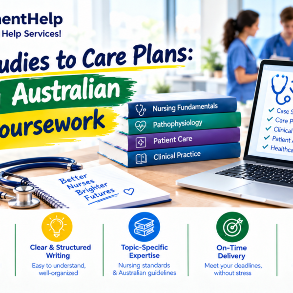 Australian Nursing Coursework help with case studies and care plans.